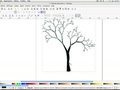 Inkscape - outils arbre aléatoire et sculpter